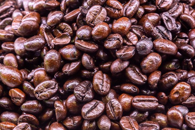 Full frame shot of coffee beans