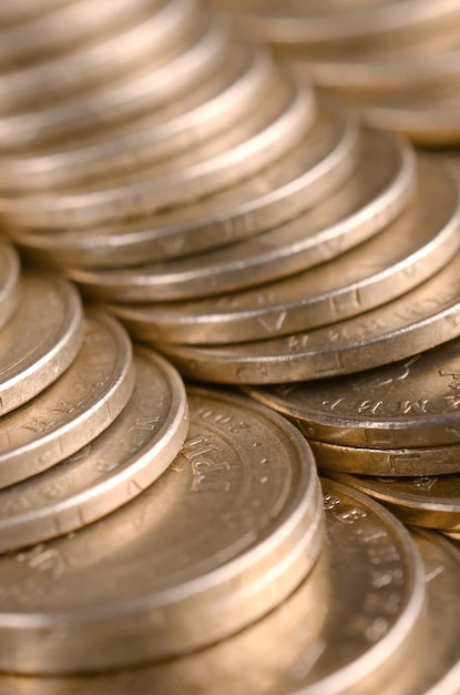 Photo full frame shot of coins