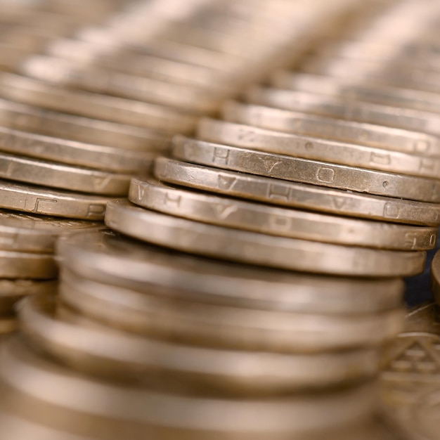 Photo full frame shot of coins