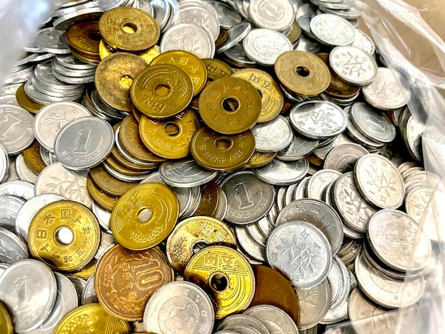 Foto fotografia completa delle monete