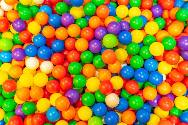 Full frame shot of colorful ball pool