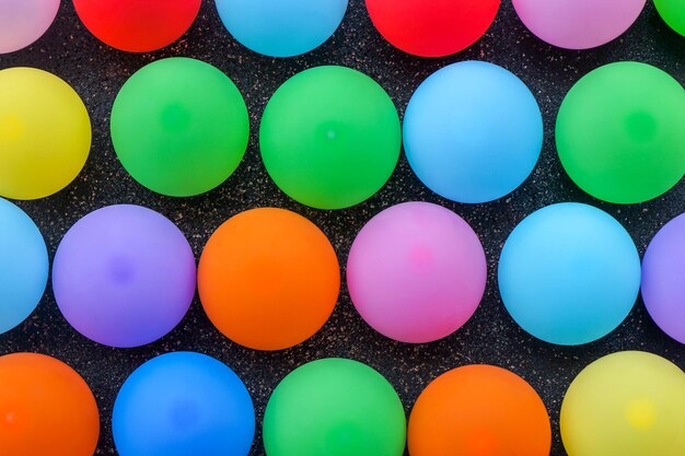 Photo full frame shot of colorful balloons