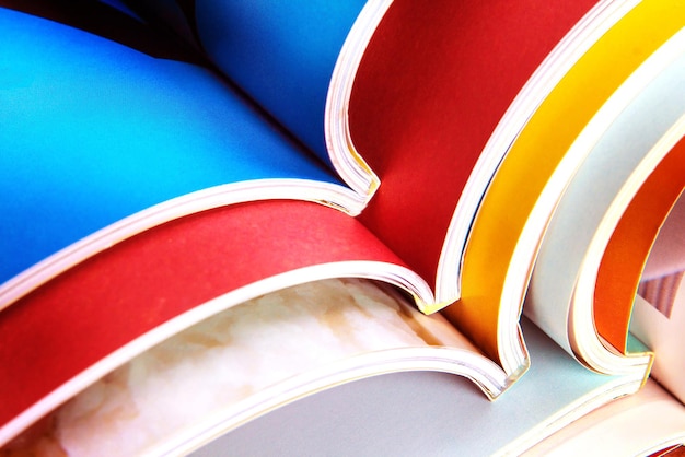 Photo full frame shot of colorful books