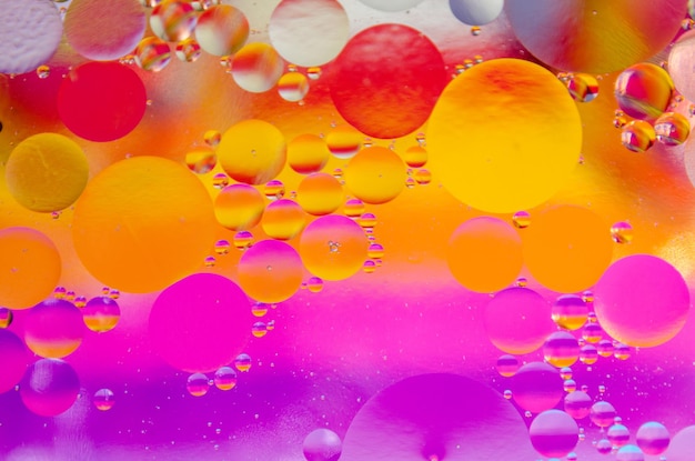 Full frame shot of colorful bubbles