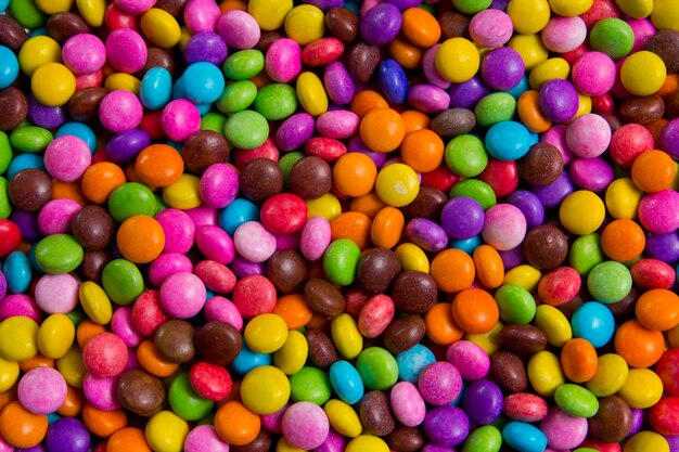 Full frame shot of colorful candies