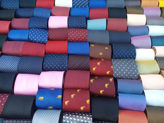 Photo full frame shot of colorful tie for sale