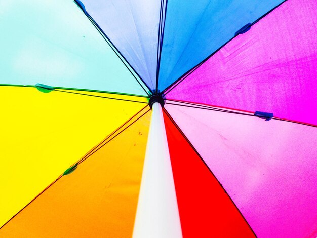 Photo full frame shot of colorful umbrella