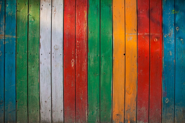 Photo full frame shot of colorful wooden floor