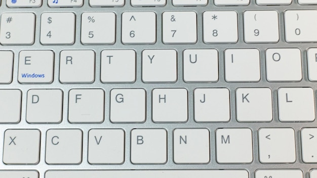 Photo full frame shot of computer keyboard
