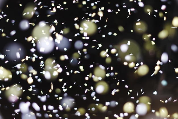 Photo full frame shot of confetti at night