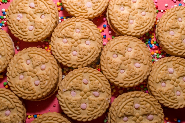 Photo full frame shot of cookies