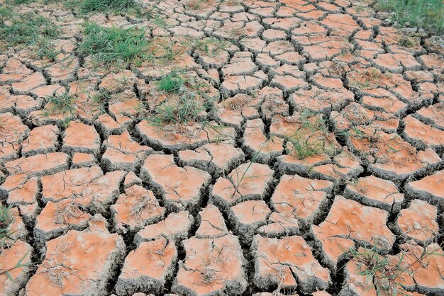 Full frame shot of cracked land