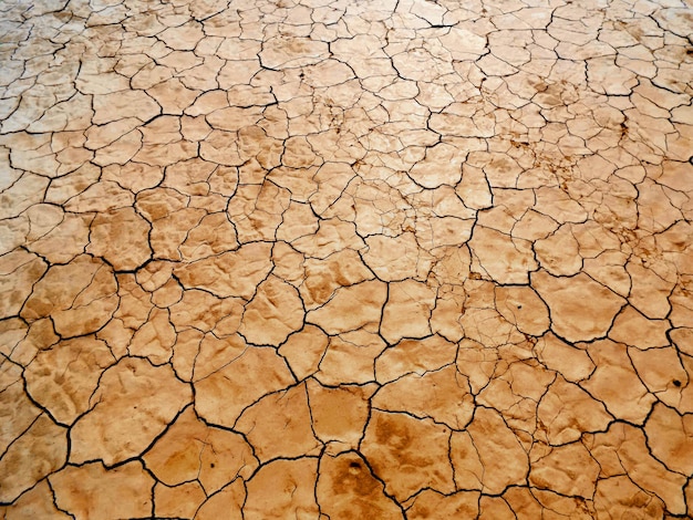 Full frame shot of cracked land