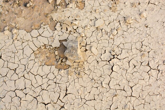 Photo full frame shot of cracked land