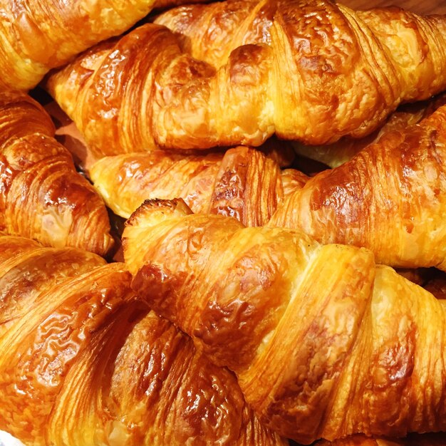 Full frame shot of croissants