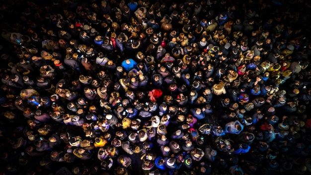 Photo full frame shot of crowd