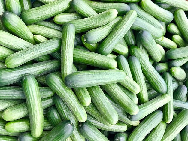 Full frame shot of cucumbers