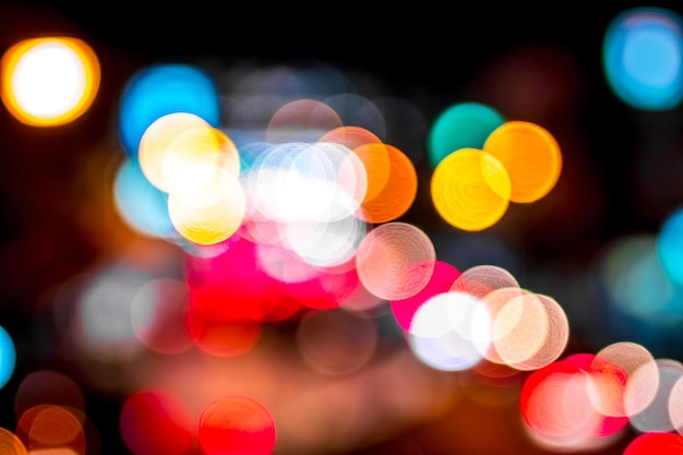 Full frame shot defocused lights