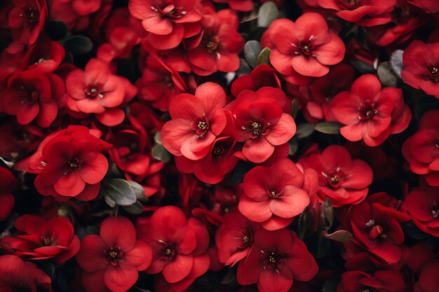 Photo full frame shot of delicate red flowers