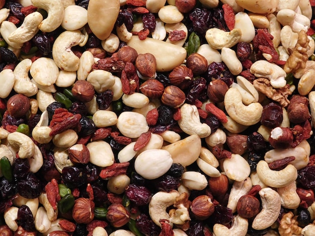 Photo full frame shot of dried fruits for sale