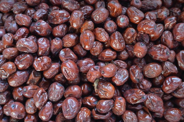 Photo full frame shot of dried jujube