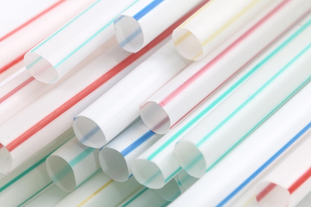 Photo full frame shot of drinking straws