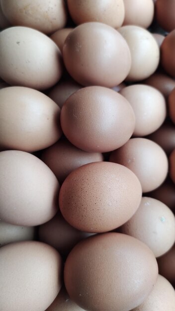 Photo full frame shot of eggs