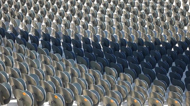 full frame shot of empty seats at stadium