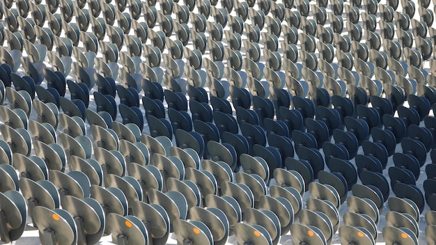 Full frame shot of empty seats at stadium