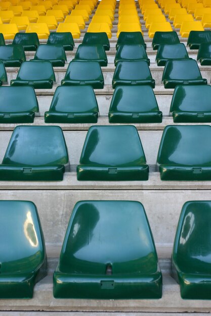 Photo full frame shot of empty seats