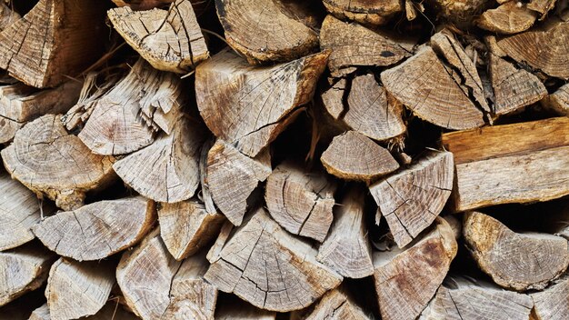 Full frame shot of firewood