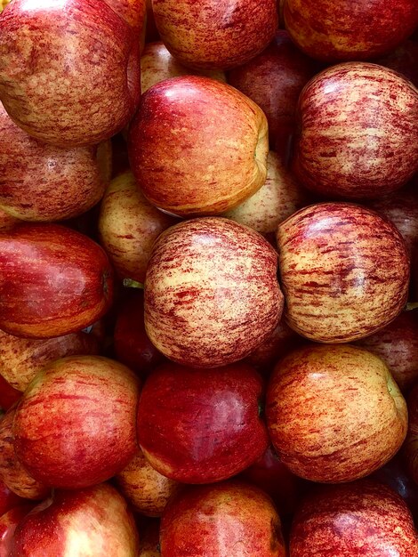 Full frame shot of fresh apples