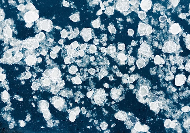 Full frame shot of frozen lake