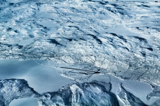 Photo full frame shot of frozen sea