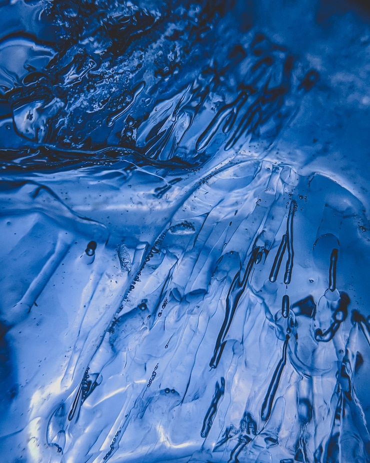Photo full frame shot of frozen water