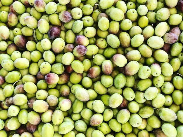 Full frame shot of fruits in market