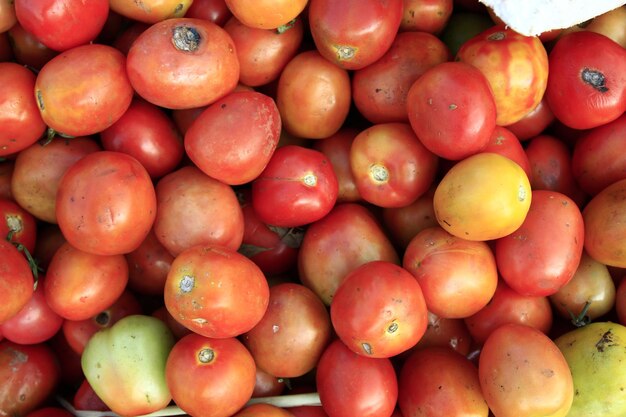 Full frame shot of fruits for sale in market