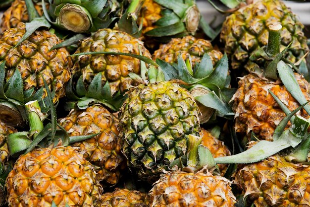 Full frame shot of fruits for sale in market