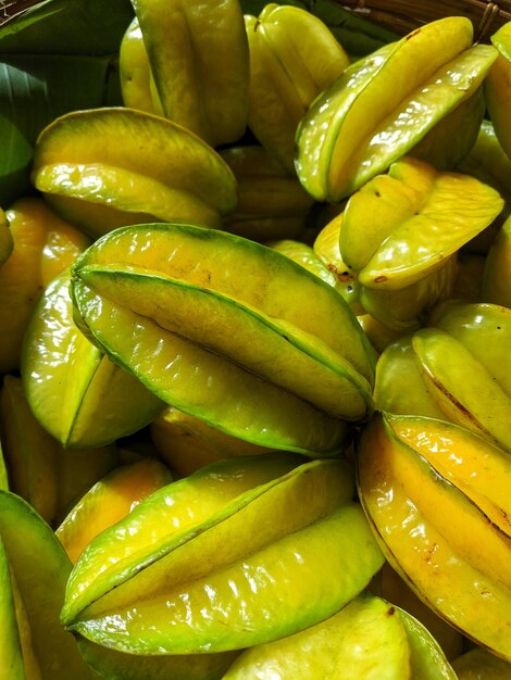 Full frame shot of fruits for sale in market