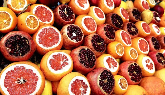 Full frame shot of fruits for sale