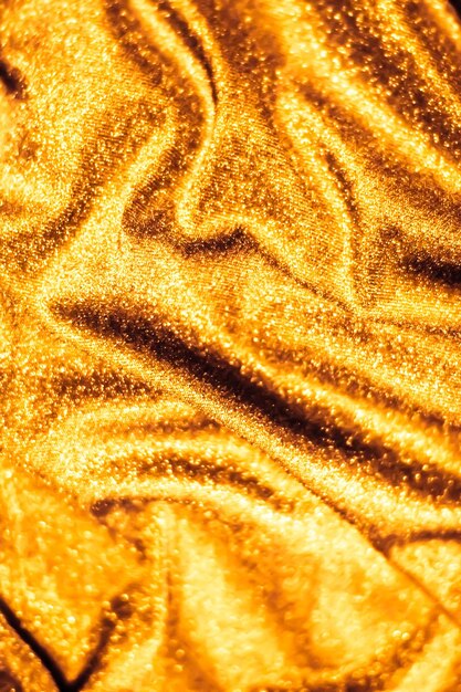 Full frame shot of gold colored textile