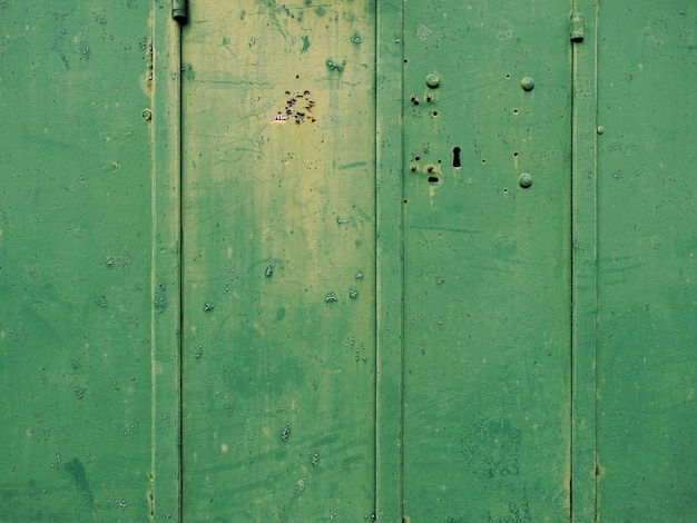 Full frame shot of green door