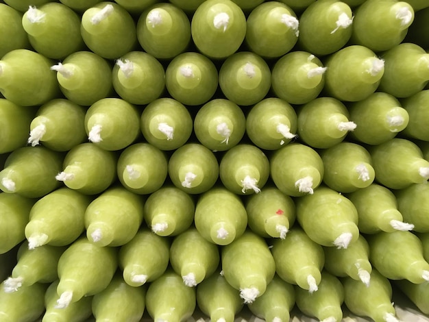 Photo full frame shot of green fruits