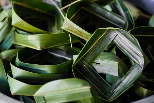 Photo full frame shot of green leaves