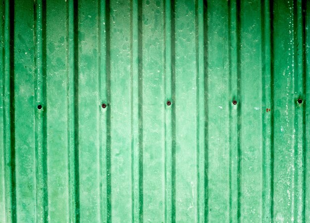 Full frame shot of green wooden fence