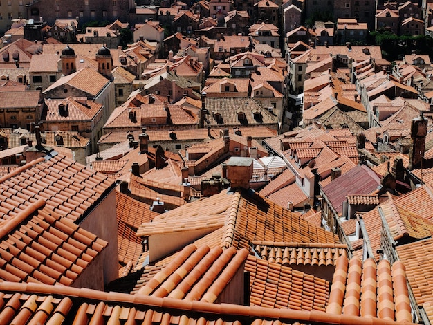 Full frame shot of houses on sunny day