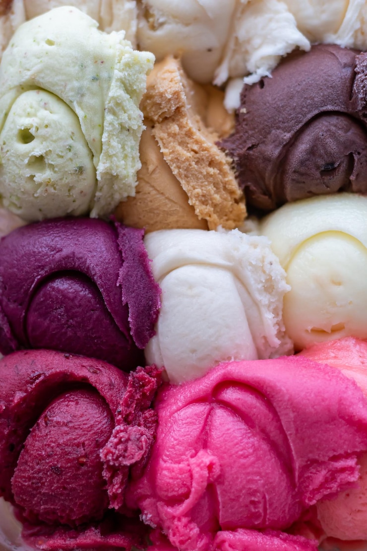 Photo full frame shot of ice cream