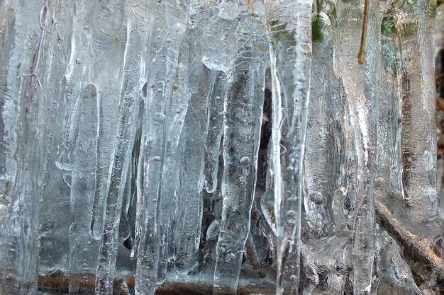 Full frame shot of icicles