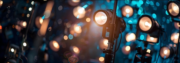 Full frame shot of illuminated lighting equipment