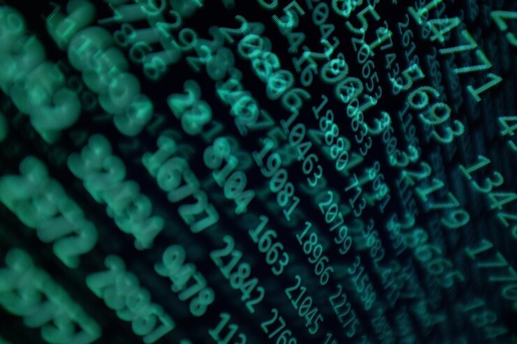 Photo full frame shot of illuminated numbers on digital display